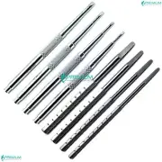 Dental Chisels Splitting Surgical Extracting Periodontal Set of 8 Pcs Tools