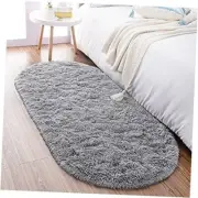 Ultra Soft Fluffy Bedroom Rugs,Shaggy Area Rugs for 2.6' X 5.3' Grey
