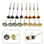 24pcs Mini Wire Brush Brushes Brass Cup Wheel For Grinder/ Drill Pack Tool Set