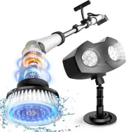 Electric Spin Scrubber and Christmas Projector Lights