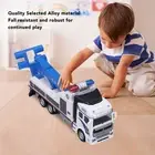 Metal Tow Truck Toy Crane Hook Pull Back Tow Truck Toy For Toddlers