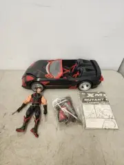 2005 MARVEL X-MEN MUTANT RACER WOLVERINE VEHICLE w FIGURE by TOYBIZ