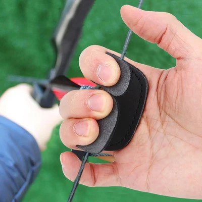 SLK Archery Leather Finger Protectors Guard Hunting Shooting Archery Bow DP