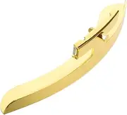 Sosoport Gold Banjo Tailpiece Protector Stylish Armrest for Resonator Banjo Ukulele Easy to Attach Elegant Gold Finish Enhances Visual Appeal Accessory
