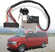 loosoo Ignition Starter Switch Lock Cylinder Assembly w/ 2 Keys Compatible with 2000 2001 2002 2003 2004 2005 Chevrolet Astro/Express 1500 2500 3500, GMC Safari/Savana 1500 2500 3500