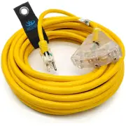 50 ft - 12 Gauge Heavy Duty Extension Cord - 3 Outlet Lighted SJTW - Indoor/O...