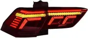 Automotive LED Taillights Compatible for VW Tiguan 2017-2021 Rear Brake Reversing Lights Dynamic Turn Signal Taillights