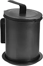 Vaguelly Wear Resistant Japanese Style Lard Strainer Pot Multi Use Food Container with Handle for Kitchen Oil Storage Grease Filtering for Families Cafes
