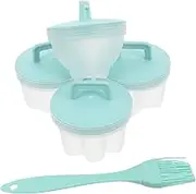 LIFKOME 4Pcs Non Stick Egg Cooking Cups Versatile Mold for Boiled Poached Eggs Saving Kitchen Tool for Prep Reliable for Everyday Use