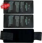 Reusable Gel Ice 2 Packs 28x13cm, Hot/Cold Compress with Wrap for Knee/Back/Pain