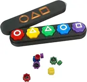 Gonggi Korean Game, Real Weighted Traditional Korean Stones Game with Steel Balls, Pebble Throw and Grab Gonggi Jack Games