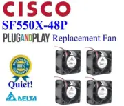 Cisco SF550X-48P replacement fan Lot 4x Sunon Low Noise Best Home Office