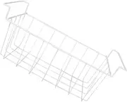 LALADEFIEE Metal Wire Freezer Storage Basket Organizer for Efficient Kitchen Organization Hanging Bins with Handle for Chest and Upright Freezers Space Optimization Easy Cleaning