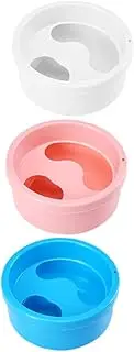 PAMINGONO 3 Pack Nail Polish Remover Gel Nail Soak Bowls Manicure Spa Tools Plastic Nail Art Bowl for Home Salon Use