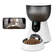 Automatic Cat Pet Feeder Camera, 5G Wi-Fi Smart App Control 4L Timed Cat Dog ...