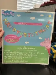 Peppa Pig Add An Age Jumbo Letter Banner Kit Party Decoration New!!!