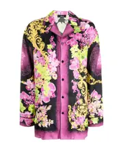 Long-sleeved pattern shirt 2 Pink