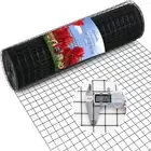Black Hardware Cloth 1x1 Inch 24x50 ft 16 Ga,Plastic Coated Chicken Wire Mesh...