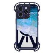 iPhone 16 Pro Ultra Bounce Case MagSafe Compatible OCEAN CALLING 2 BLUE LILAC, OCEAN WAVES SEA COASTAL ABSTRACT PAINTING