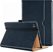 DTTO for Samsung Galaxy Tab A8 10.5 Inch Case 2022, Premium Leather Business Folio Stand Cover with Built-in Hand Strap for Galaxy Tab A8 10.5" 2022 Model [SM-X200/X205/X207], Blue