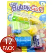 12 x Bubble Gun Maker Set Automatic Toy Kid Outdoor Fun Batteries Included 3xAAA