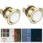 Wired Push Button Replacement for Doors with Bright White Lights 2 pcs