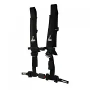 Dragonfire Racing 4-Point Safety Harness with Automotive Buckle 2" Black 14-0800