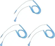 uxcell ESD Grounding Cable Cord 600cm/236 Inch Long,Anti-Static Ground Wire Cable Lantern Tip + Buckle for Eliminate Conductor Electrostatic,Pack of 3(Blue)