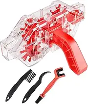 Motorcycle Chain Cleaner, Portable Degreaser, Design Deep Cleaning Bristles Durabled Construction Ideal for Commuting and Riding, 5.9x2.8x1.2 Inches