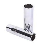 16mm & 14mm Thin Wall Spark Plug Socket, 3/8-Inch Square Drive Set 12-Point/1...