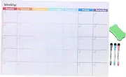 Gatuida Magnetic Dry Erase Calendar Monthly Planner Refrigerator Whiteboard Memo Board for Taking and Reminders Stain Resistant Surface for Quick Reuse
