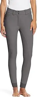 [ARIAT] 2023 Womens Tri Factor Grip Full Seat Breeches - Plum Grey