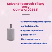 Solvent Reservoir Filter/ Assy, Solvent Filter Waters WAT025531. 2 Packs