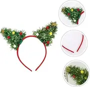 [IWOWHERO] 1pc Christmas Tree Headband Tiara Hair Ties Head Band Antler Decor Headdress Photo Props Hair Accessories for Hair Band Hair Hoops Fashion Headband Decorate Modeling Iron