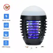 2-in-1 Camping Lantern Bug Zapper Rechargeable Tent Light Mosquito Killer USB