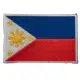 PHILIPPINES 菲律賓 國旗 刺繡燙布貼(含背膠) 國旗臂章 熨燙貼章 刺繡燙貼 燙布貼 熨燙徽章 電繡布章 國旗臂章