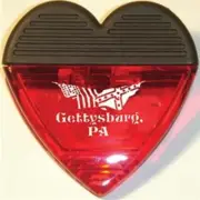 GETTYSBURG HEART CHIP CLIP MEMO HOLDER REFRIGERATOR MAGNET NEW