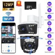 12MP 360°Security Camera System Wireless Home WiFi Outdoor Night Vision 10X Zoom