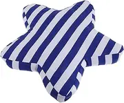 Mediterranean Striped Star Pillow Unique Nautical Cushion for Coastal Home Decor Soft Canvas Accent Pillow for Sofa and Living Room for Beach