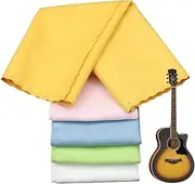 Microfiber Cloths - Piano Wiping Rag Set of 5 - Scratch-Resistant Anti-Static Reusable Fiber Cloth for Violin Guitar Electric Bass Wind Instruments