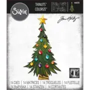 Tim Holtz Sizzix Thinlits Die ~ TRIM A TREE, COLORIZE ~ 666332