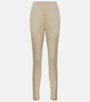 [Prada] Prada Slim cotton-blend pants AU 18 neutrals