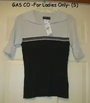 GAS CO FOR LADIES ONLY SIZE -S- SWEATER TOP NEW WITH TAGS