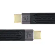 13cm 100W 8K Male to Male Type-C USB-C Flat Slim FPC Data Cable Type-C USB-C