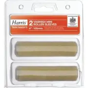 Harris Taskmasters 4" Varnish Mini Roller Sleeves 2 Pack