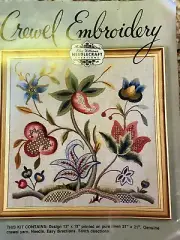 Rare Elsa Williams Stuart III Crewel Embroidery Kit Excellent Unworked Condition