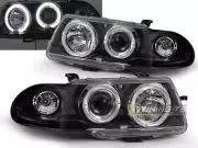 Faróis for Opel ASTRA F 91-94 Angel Eyes Preto Frete Grátis AU LPOP02W XINO AU