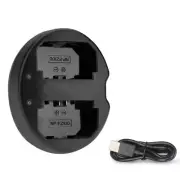 KingMa NP-FZ100 Dual Slot Micro USB Battery Charger for Sony ILCE-9 A7M3 /Lot s