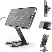 Kenu Stance+ All-in-One Universal Travel Phone Mount Compatible with MagSafe, 10+ Functions: Magnetic Tripod Stand, Car Vent+CD Mount, Finger Holder, Plane Mount, Selfie Stick, More