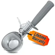 4 Oz Stainless Steel Ice Cream Scoop with Trigger - #8 Christmas Scoops for Cup